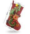 Świąteczna skarpeta na prezenty Renifer 23x48 cm – ozdoba świąteczna