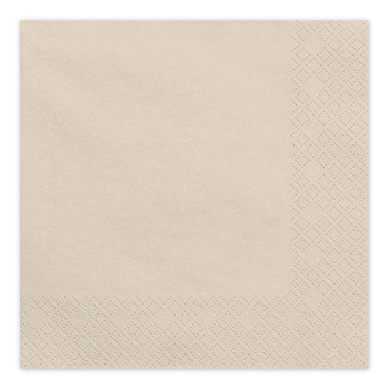Eleganckie Serwetki Papierowe Beżowe 33x33 Ecru – Idealne na Stół