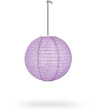 Lampion kula AŻUR 20cm - lawendowy
