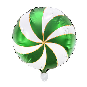 Balon foliowy cukierek lizak 35cm na święta green