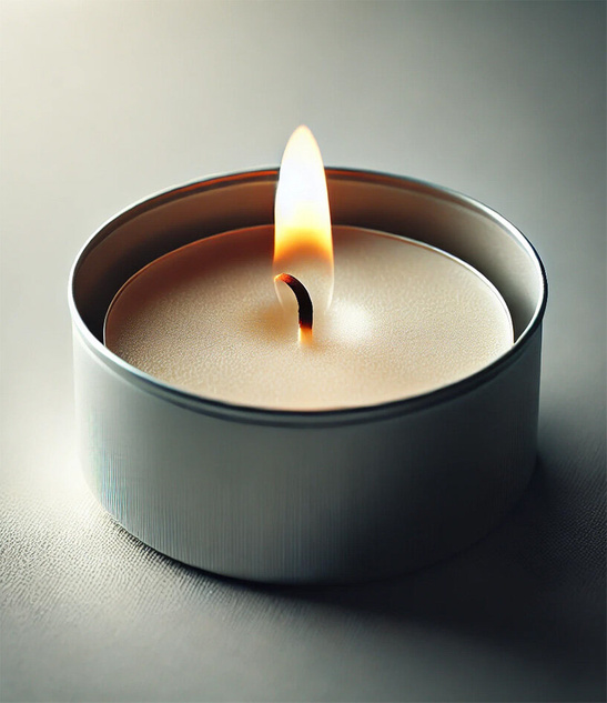 Świeczka bezzapachowa tealight 38 mm, 4 godz. palenia, 10 szt.