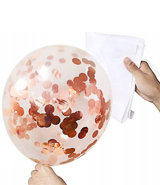 Zestaw Balonów 30 szt. Rose Gold – na Wesele, Urodziny, Przyjęcia