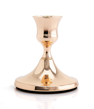 Świecznik metalowy złoty GLAMUR 7,5cm