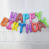 Balony foliowe napis HAPPY BIRTHDAY color 40cm
