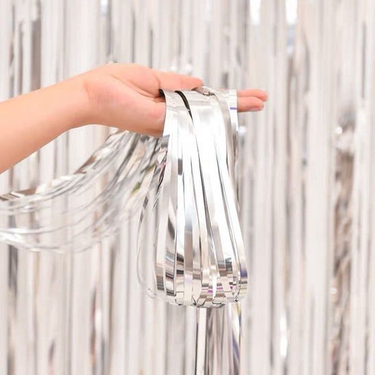 Kurtyna dekoracyjna Premium - srebrna