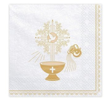 Serwetki chrzest urodziny -  20szt