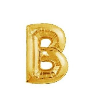 Balon foliowy 40cm - złota litera B